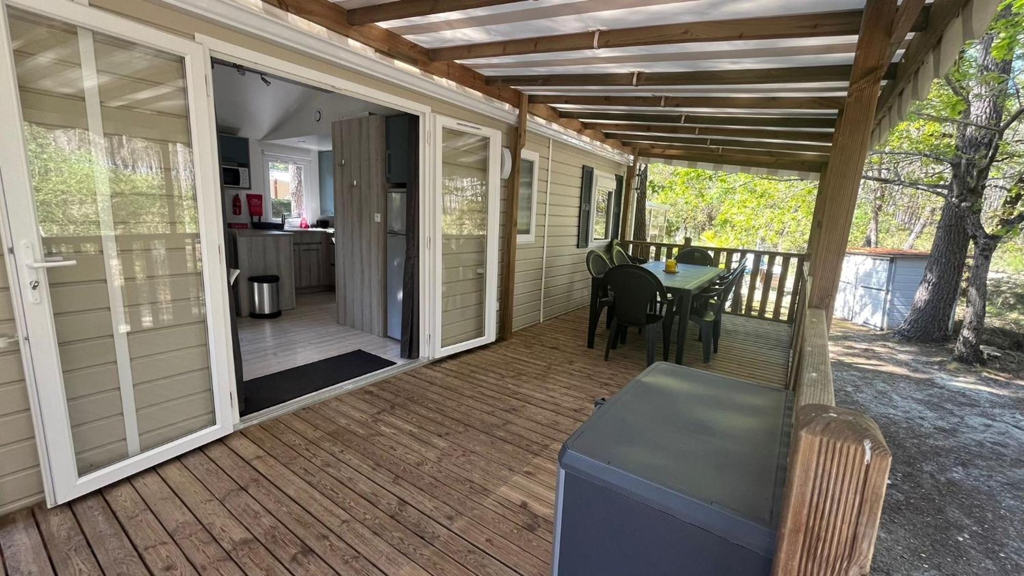 Sbvacances Mobil Home 3Ch 2Sdb Sur Magnifique Emplacement Avec Vue Sur La Foret Des Landes Saint-Julien-en-Born Eksteriør bilde