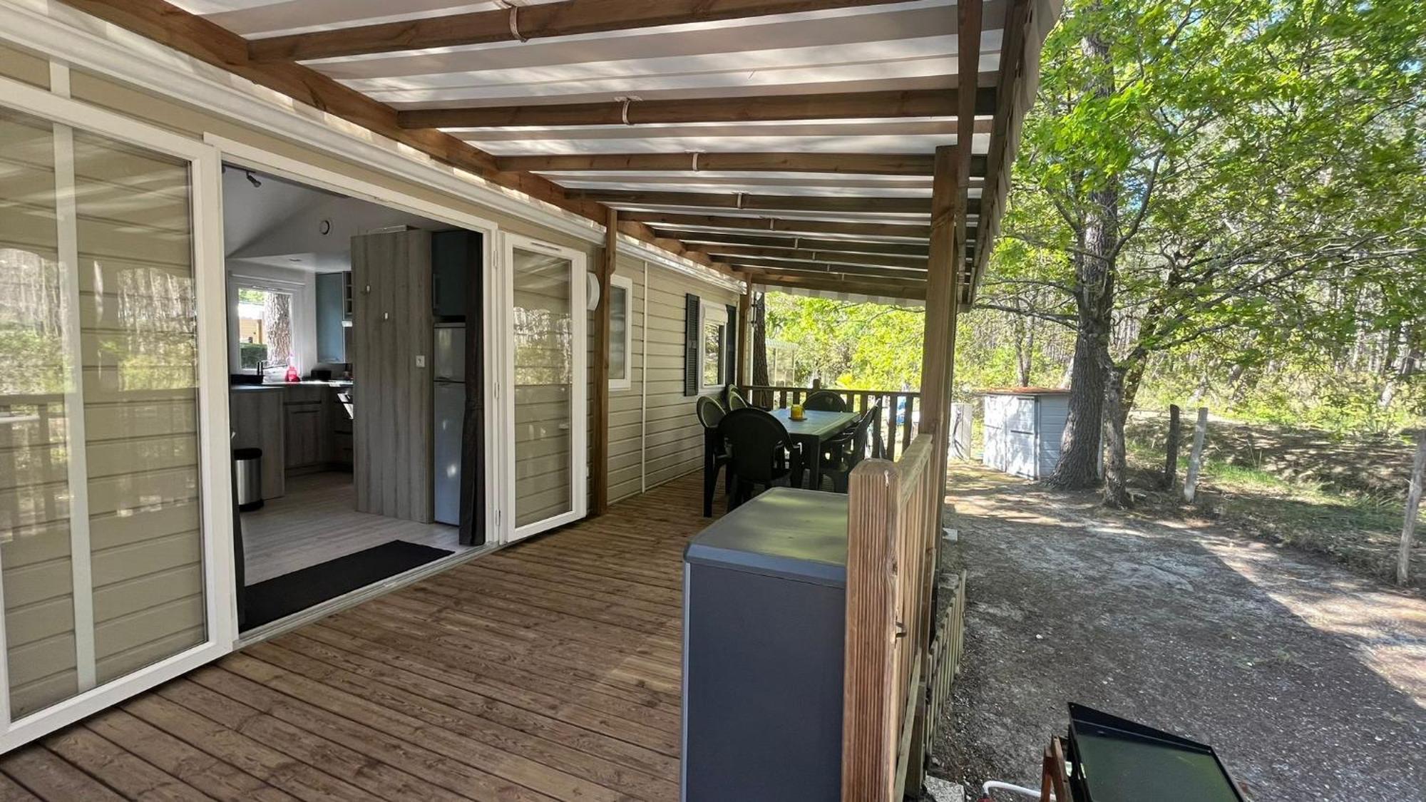 Sbvacances Mobil Home 3Ch 2Sdb Sur Magnifique Emplacement Avec Vue Sur La Foret Des Landes Saint-Julien-en-Born Eksteriør bilde